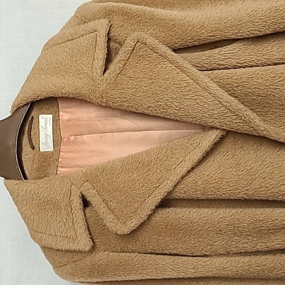 Irving Samuel Heavy Alpaca Wool Blend Winter Duster Long Belted Wrap Coat - Picture 2 of 13